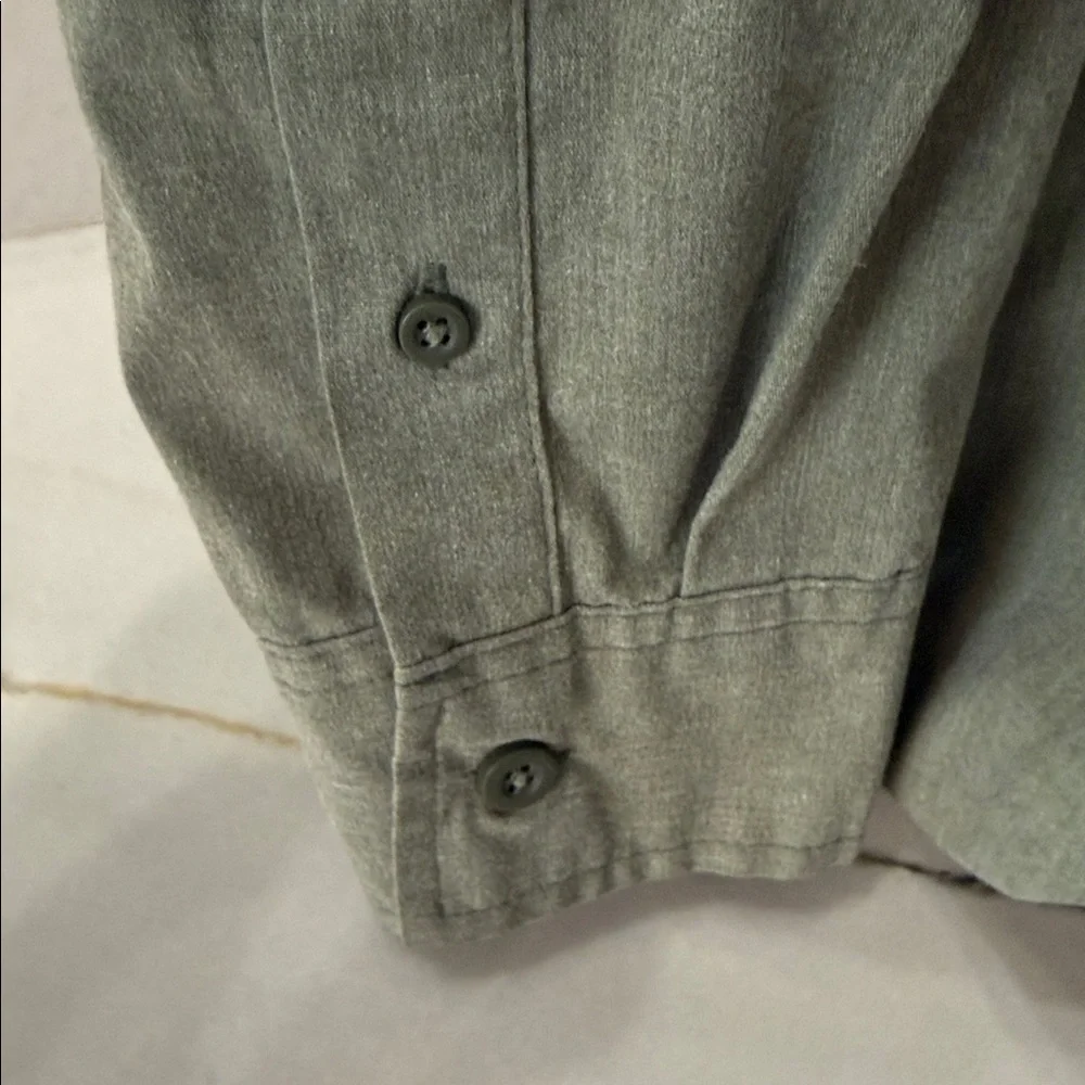 WRANGLER MENS SAGE/OLIVE LONG SLEEVE BUTTON DOWN 2XL